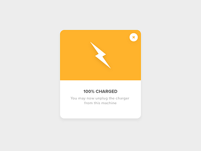 Daily UI #16 - Pop-Up / Overlay 016 ae app battery concept dailyui design overlay pop ui up ux