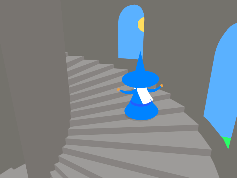 Wizard's Tower after animated animation design effects flat gif illustration loop magic wizard