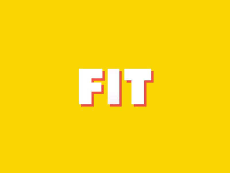 Fit Fat animation branding gif icon illustration interaction logo transition type ux