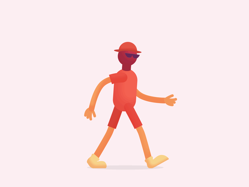 Smooth Walk Cycle after animated animation character cycle design effects illustration loop walk walk cycles walking