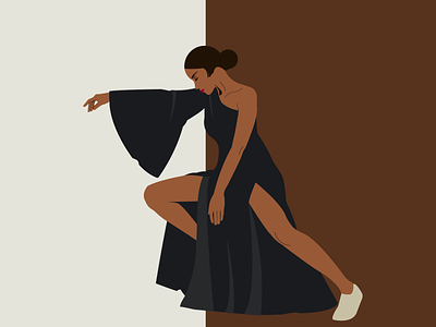 Black Beauty adobe illustrator beauty dance drawing graphic design illustration