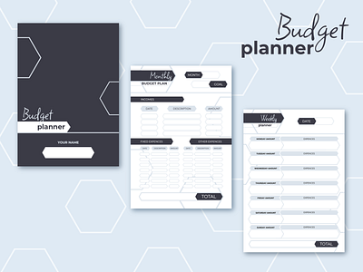 Budget planner vector design