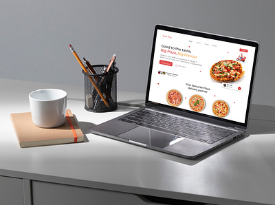 Pizza sales and delivery branding ui