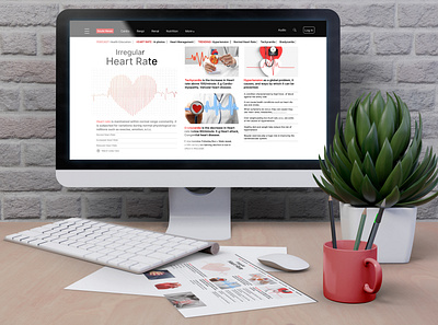 Health News website design ui