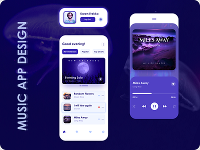 Music App Design app design mobile app design music app ui ui design