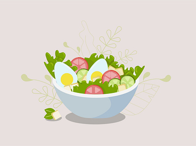 salad food illustration health health and fitness health food healthy illustration salad salad bar salads vector