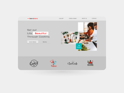 Cooking Website UI Design