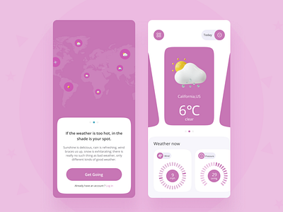 Weather App UI/UX app design branding design ui uiux weather app website design