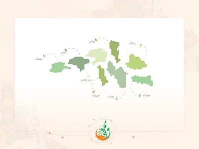 Hormozgan map design branding charity design hormozgan map ui ux