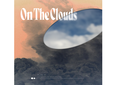 ON THE CLOUDS design graphic design illustration typography vector