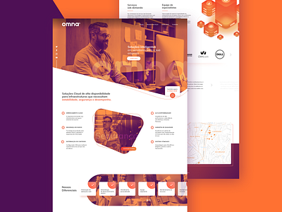 Omna Website design duotone graphic design ui ux web website