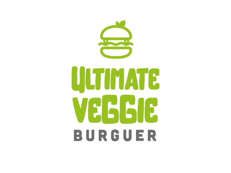 Ultimate Veggie Burguer branding brasil burger logo