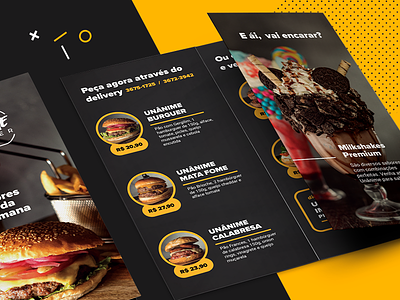 Food Menu branding brochure burger design food graphic design menu restaurant
