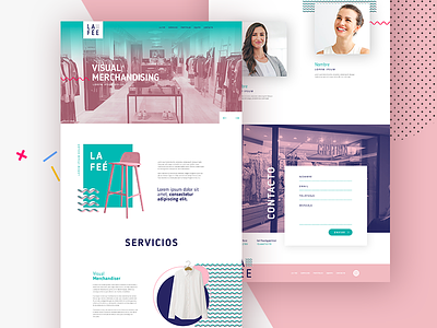 La Fée - Landing Page design graphic design landing page ui ux web website