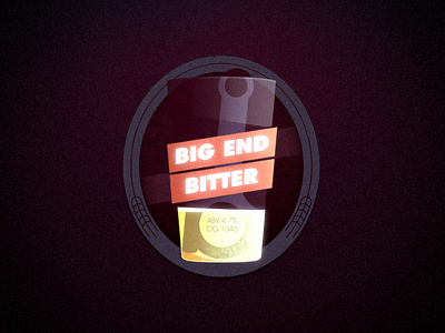 big end bitter pump clip ale beer car conrod glass motor