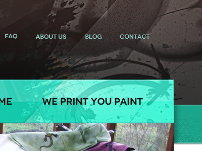 upcoming project paint web design website