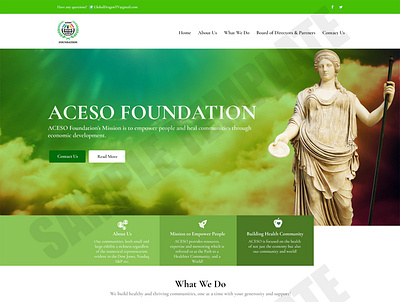 Aceso Foundation website website design