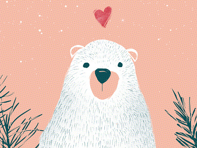 A small love story bear digitalart doodle illustration love lovely
