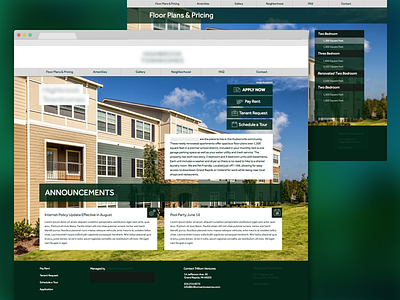 Property Website Concept apartment concept property property management