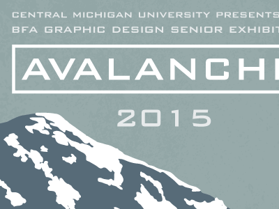 Senior Show Poster avalanche concept exhibition mountain senior show snow