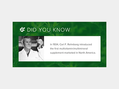 Did You Know Module box did you know facts fyi green grid leaf medicine module supplement