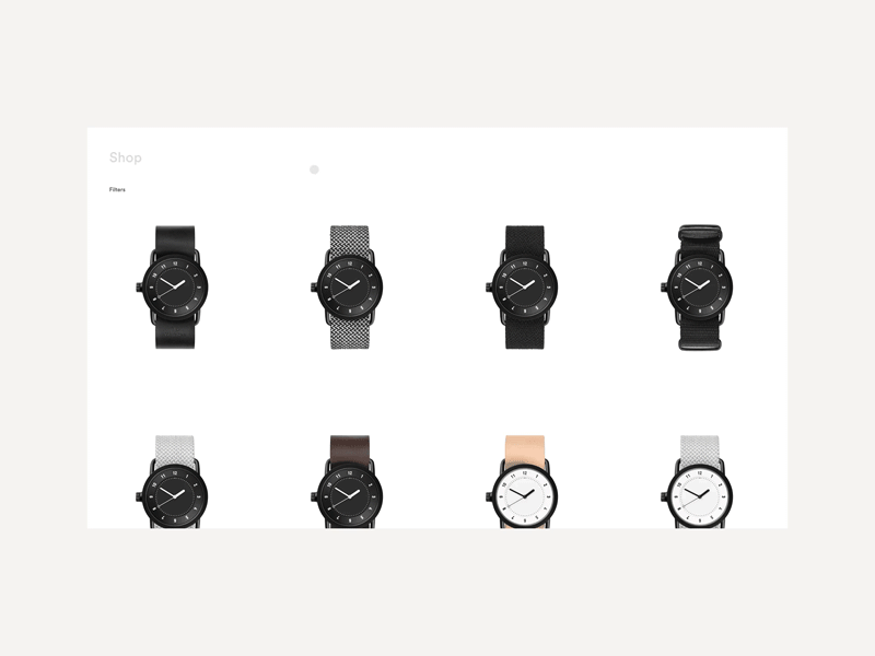 Tid Watches — Shop, animation