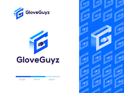 G+Glove+Box 3D logo 3d logo logo design