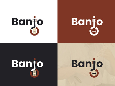 Banjo Logo design logo logo design typography vector