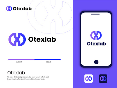 Latter O and X - Mix logo branding design illustration logo logo design typography ui ux vector