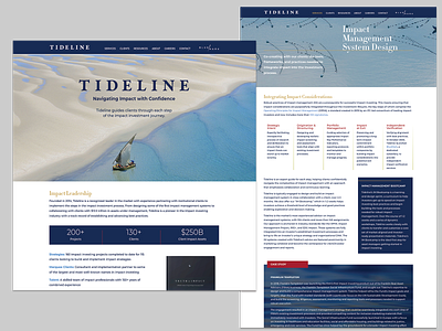 Tideline graphic design web design