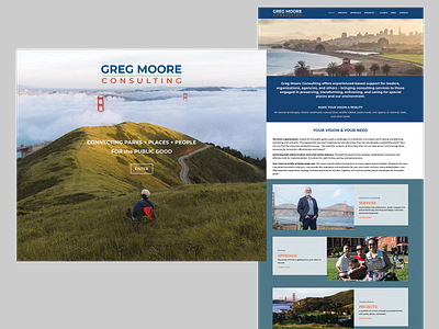 Greg Moore Consulting graphic design logo design web design