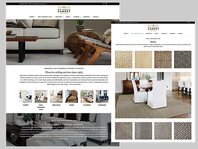 Melrose Carpet branding design graphic design logo design web design