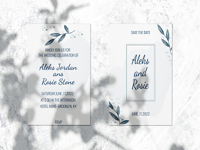 rustic wedding invitation design graphic design