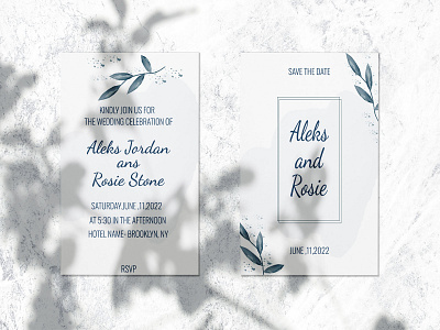 rustic wedding invitation