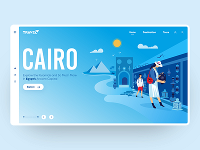 Travel landing page