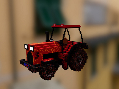 Voxel Dirt Tractor