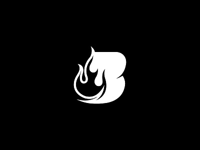 Logo Concept B + Fire - FSVISUALS abstract apparel bodybuilding branding clothing design fashion fire fitness illustration logo