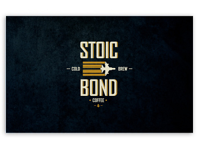 Stoic Bond Cold Brew Coffee bond branding brew coffee cold identity logo logodesign plane