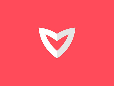 Flat Heart. branding dating flat flaticon heart icon identity love minimal pink red symbol