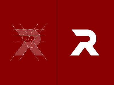R Logo Grid abstract apparel branding clothing fashion fitness hire hireme identity minimal modern sports