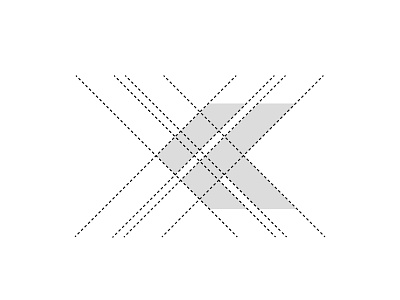 Abstract K Mark Grid.