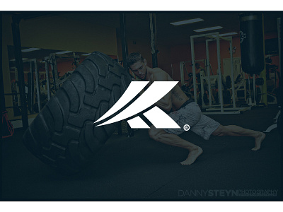 Abstract K Fitness Logo Mark