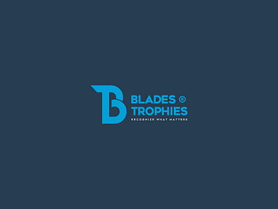 Blades Trophies Logo Design