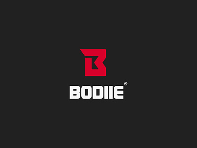 Bodiie Logo Design abstract apparel bodybuilding branding clothing fashion fitness identity minimal modern sports