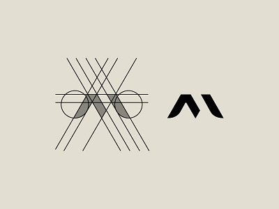 Letter M Grid for M-TEC designagency fsvisuals logoconstruction logogrid minimallogo technology