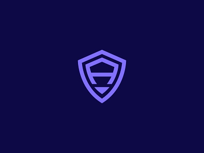Letter A + Shield - FSVISUALS agencylogo branding designagency fsvisuals graphicdesigner logodesign securitylogo shield techlogo