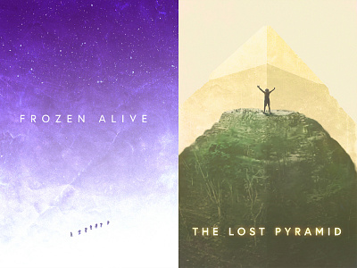 Frozen Alive / The Lost Pyramid design illustration minimalist poster movie poster poster vintage