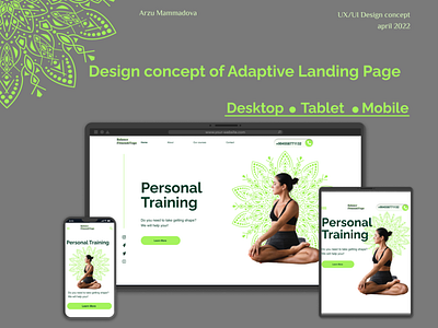 Design concept of Adaptive Landing Page