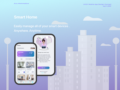 Smart Home mobile App ux/ui design (concept)