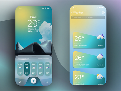 Weather App UI Design (Concept)